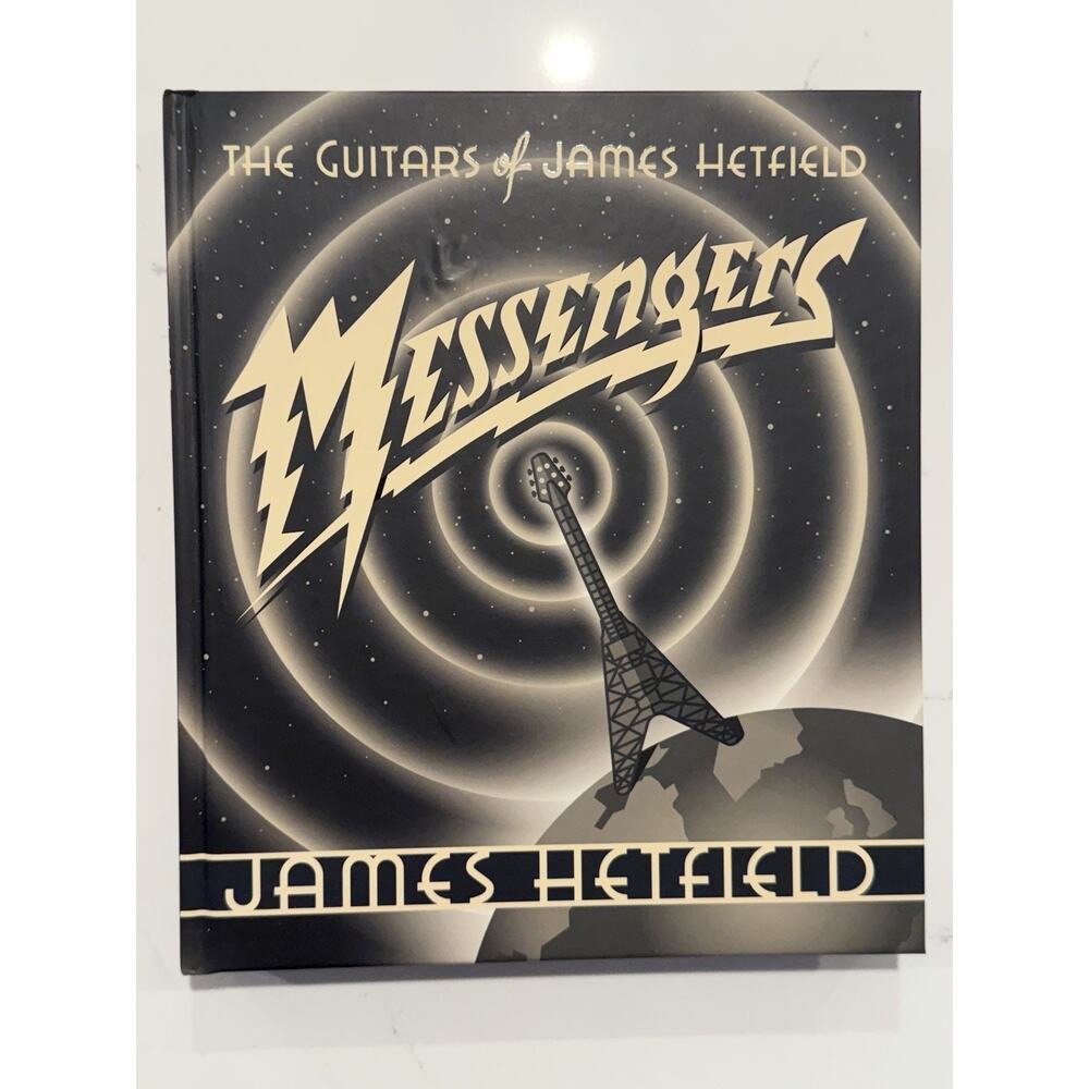 SIGNED James Hetfield Metallica Book Messengers the Guitars W/ COA AUTOGRAPH #1